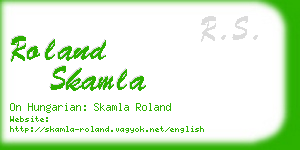 roland skamla business card